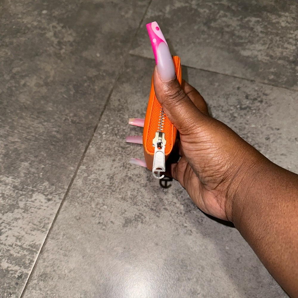 Telfar Wallet- Orange - Picture 5 of 6